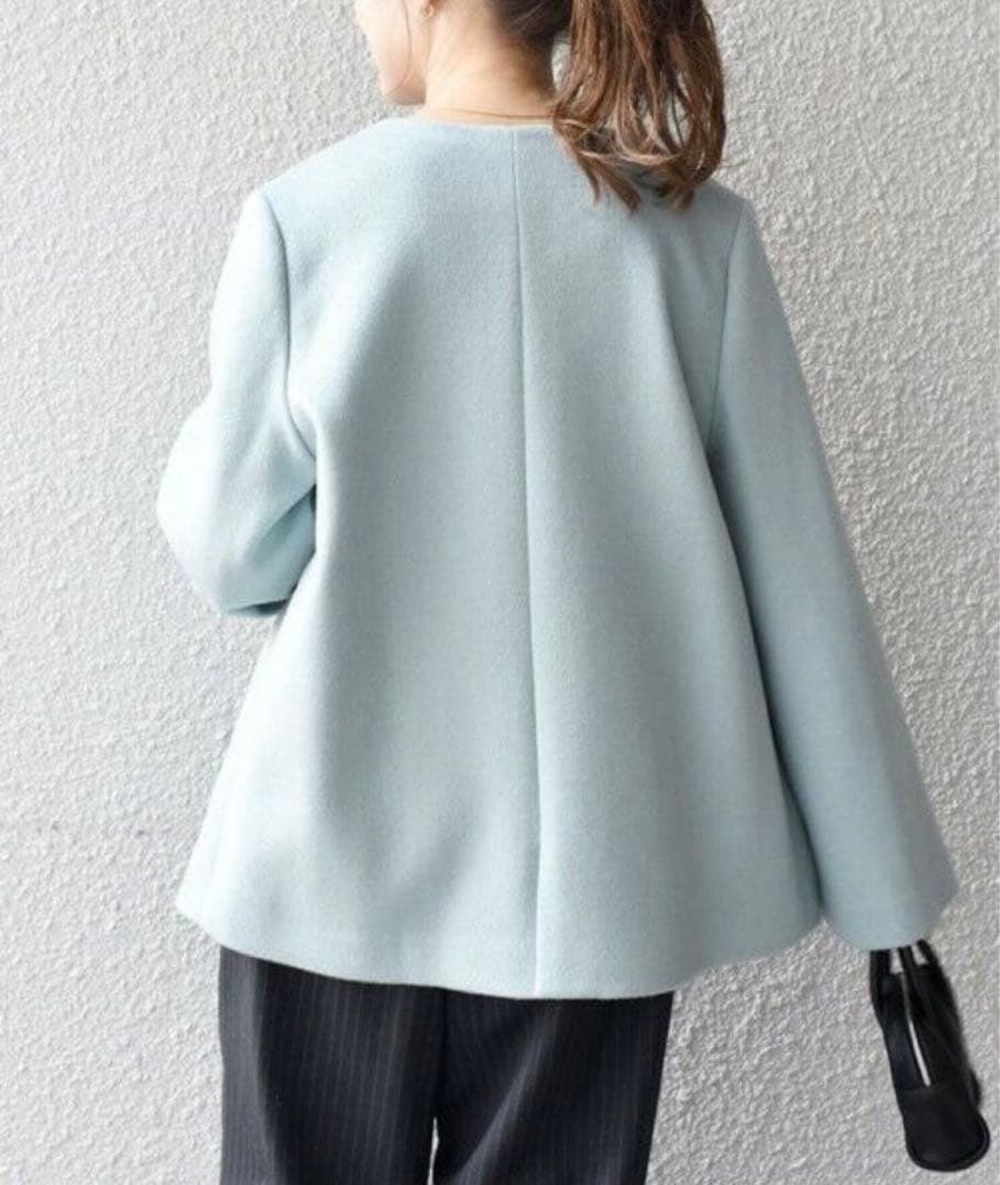 【専用】SHIPS ノーカラー ショート コート　Mの方も大丈夫です