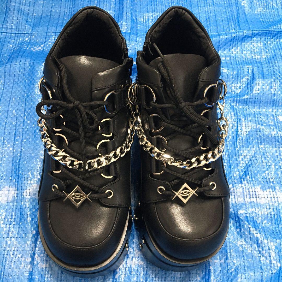 REFLEM　レフレム　チェーン付きプラットフォームシューズ