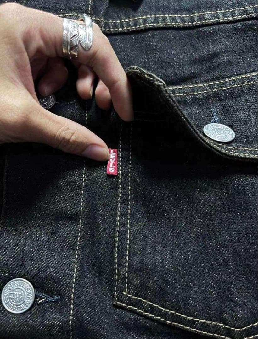 ジャケット・アウター Stussy x levi's Crispy Rinse Trucker M