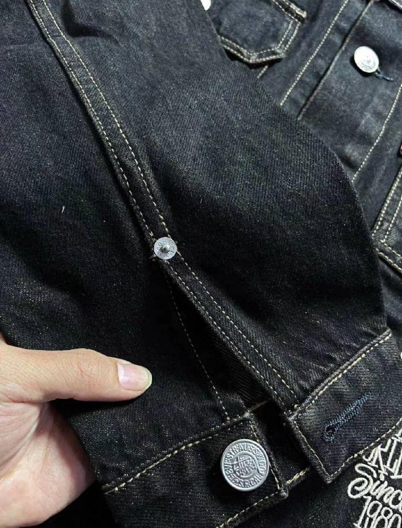 ジャケット・アウター Stussy x levi's Crispy Rinse Trucker M