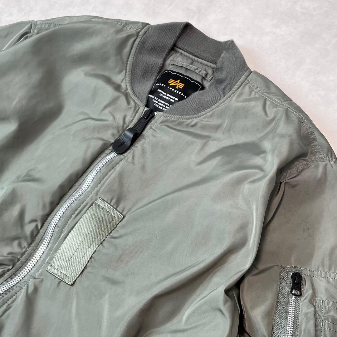 ALPHA INDUSTRIES MA-1 フライトジャケット カーキ XL