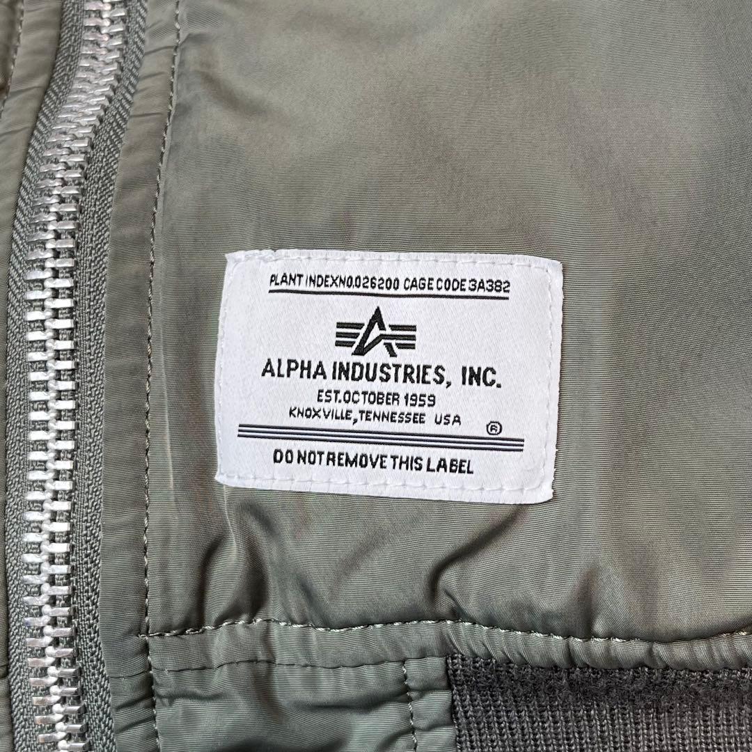 ALPHA INDUSTRIES MA-1 フライトジャケット カーキ XL