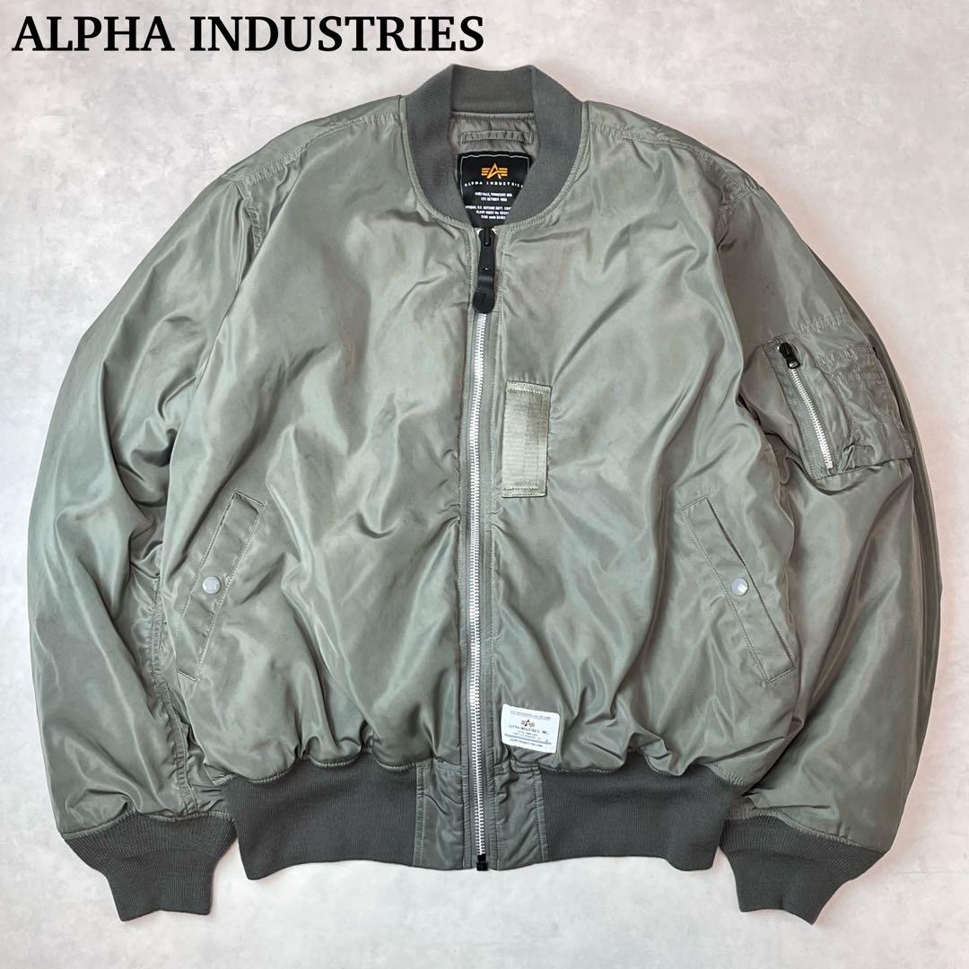 ALPHA INDUSTRIES MA-1 フライトジャケット カーキ XL