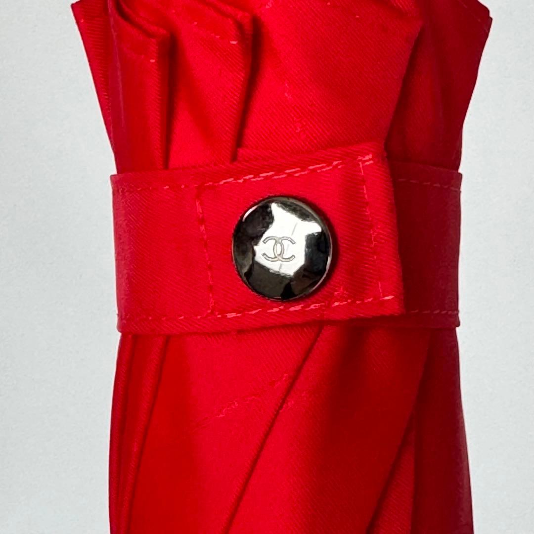 【希少】シャネル　マトラッセ　ココマーク　傘　レッド