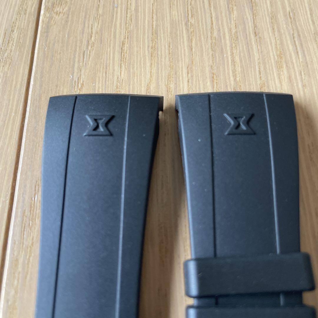 エドックスEDOX ラバーストラップDバックル用クロノオフショア1 中古ブラック