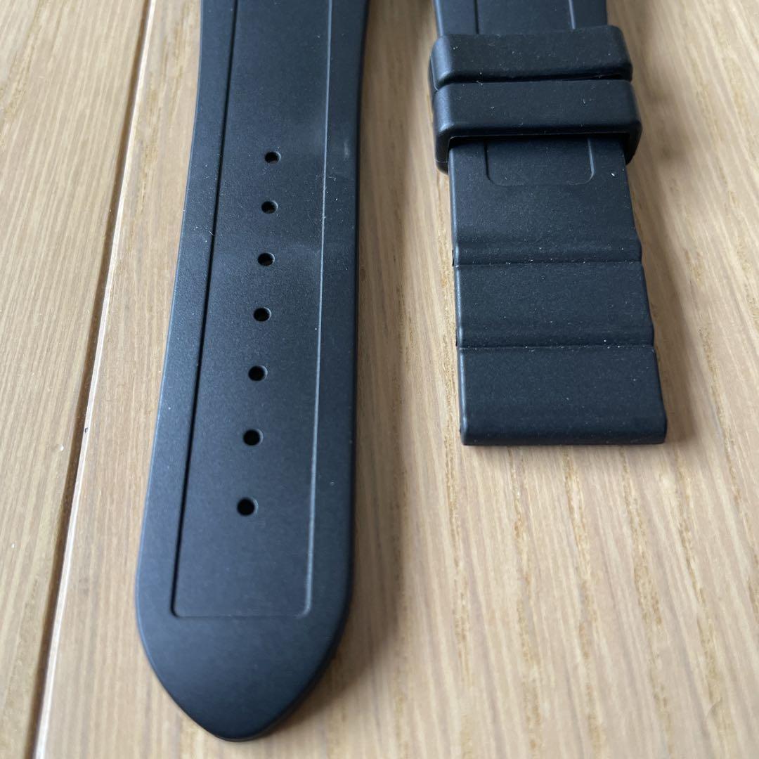 エドックスEDOX ラバーストラップDバックル用クロノオフショア1 中古ブラック