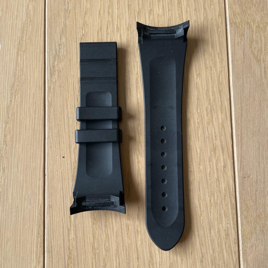 エドックスEDOX ラバーストラップDバックル用クロノオフショア1 中古ブラック