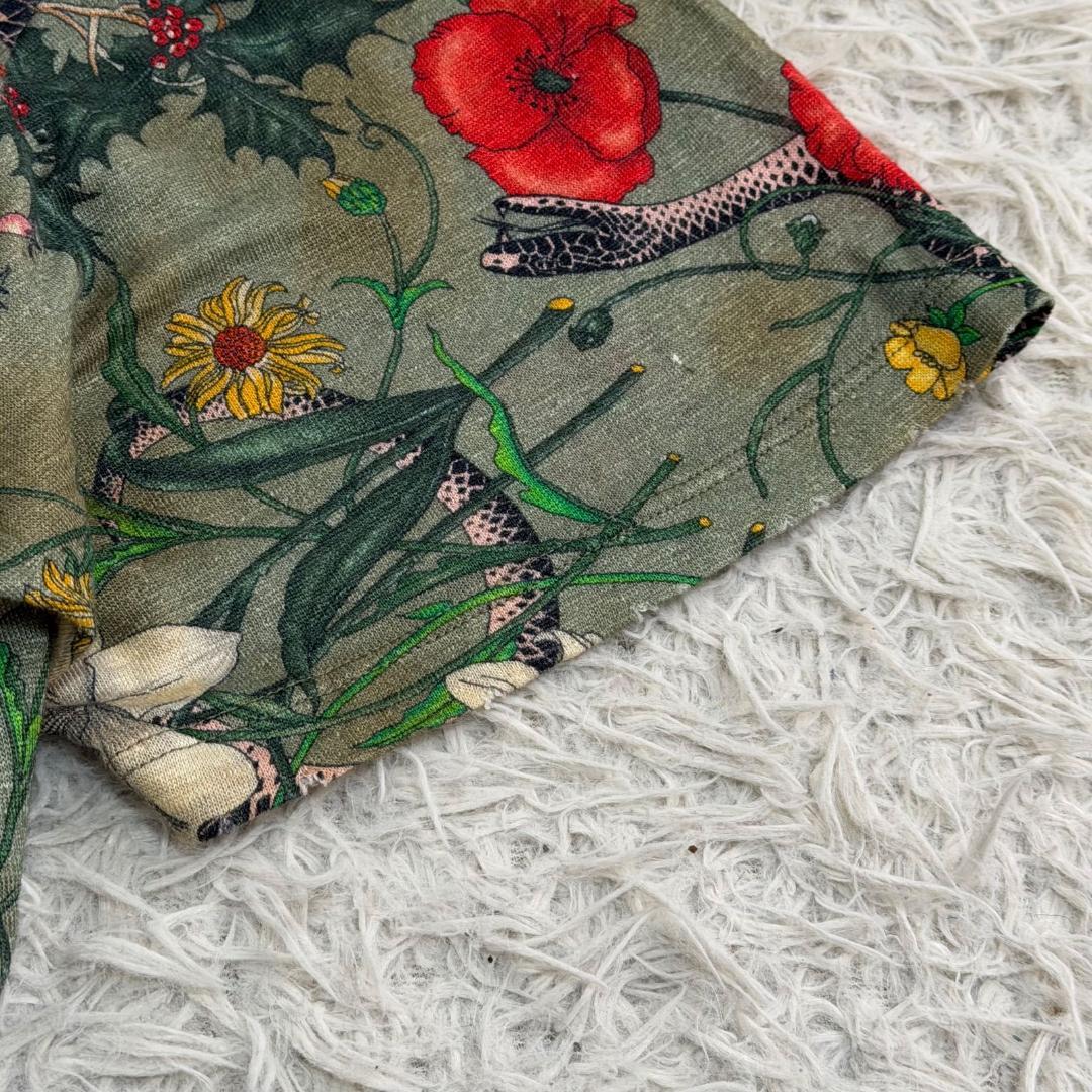 16725✨GUCCI 17AW Flora Snake Print Tシャツ