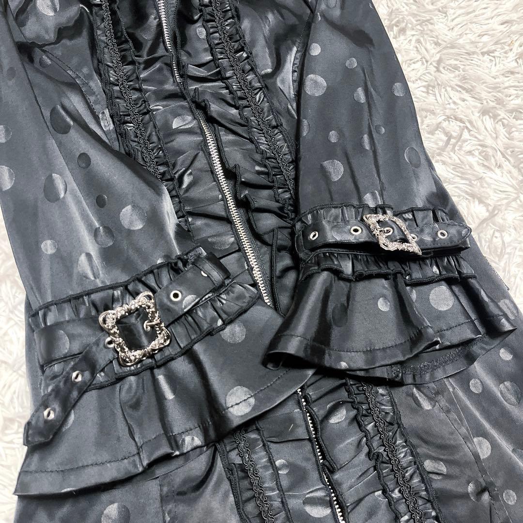 OZZ ONESTE ドット レース トレンチ コート ワンピース ハイネック