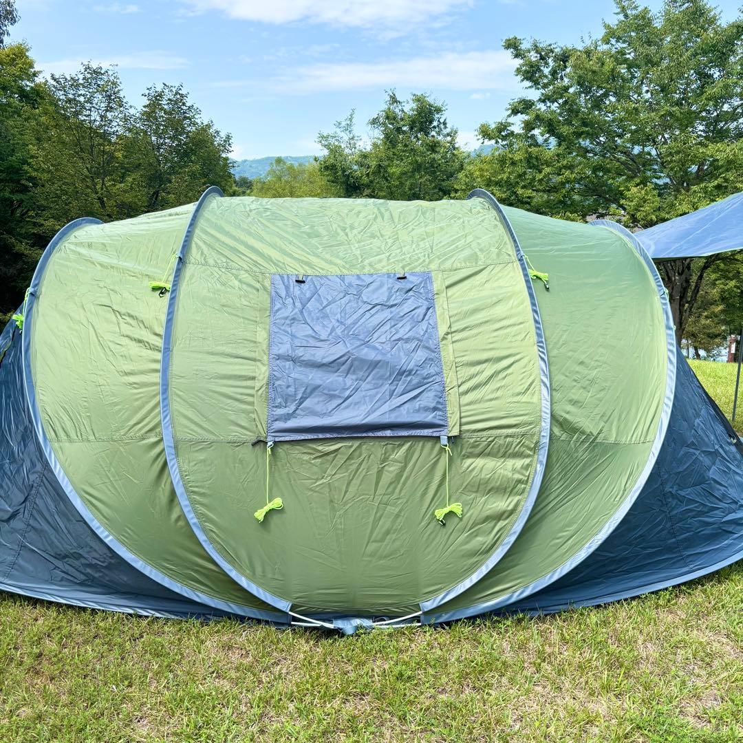 【良品】ayamaya ポップアップテント 4人〜6人用 カーキ ドーム型テント