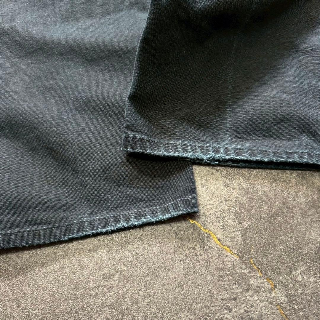 美品USA製カーハートダブルニーダックパンツブラック黒W35L31古着ワーク