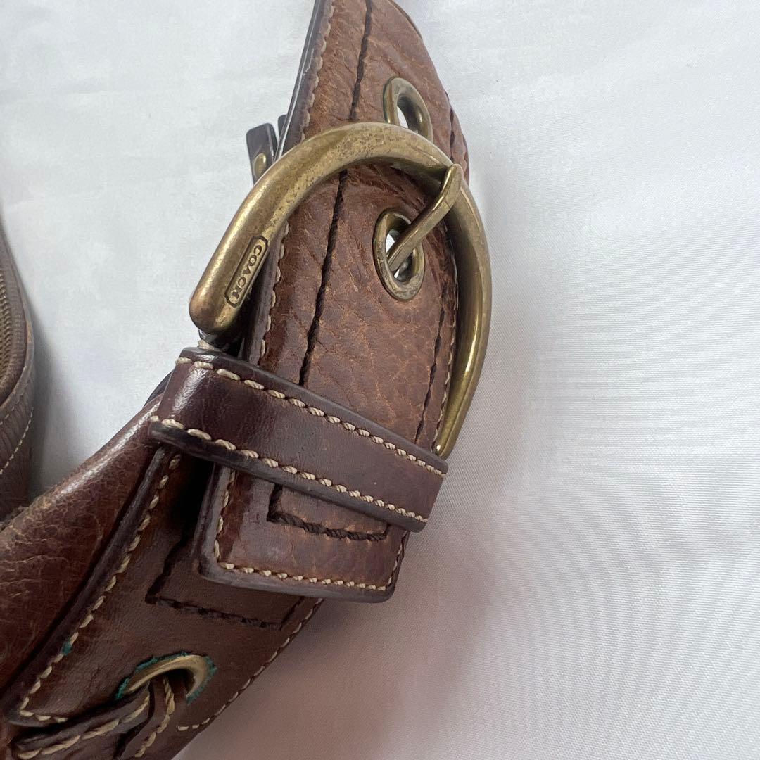 バッグ COACH SOHO studs one shoulder bag brown