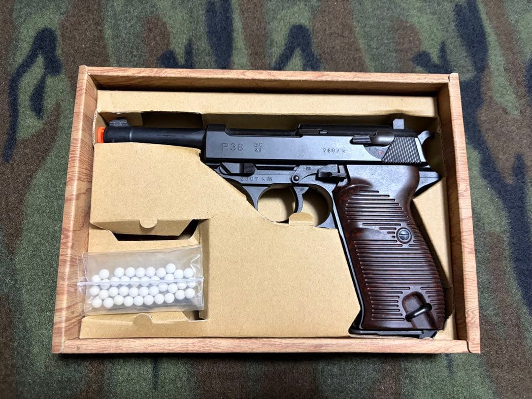 マルゼン ワルサーP38 ブラック ガスガン