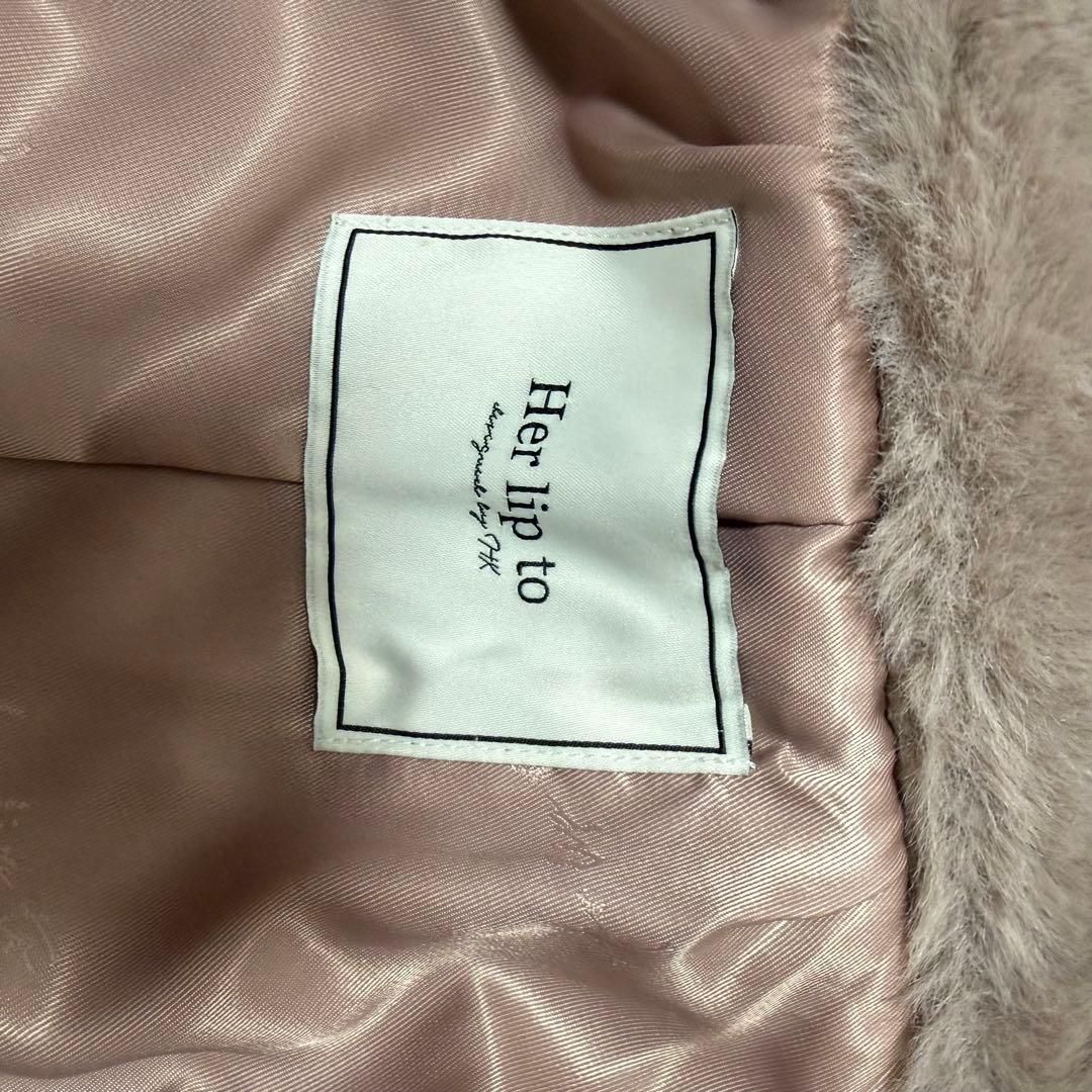 Her lip to コート Winter Love Faux Fur Coat