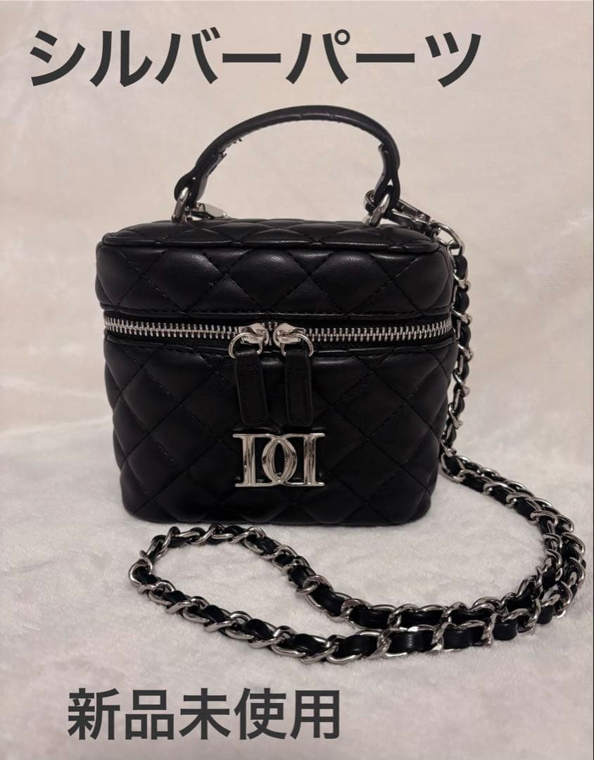 ♡Darich♡シルバー キルティングスクエアミニバッグ