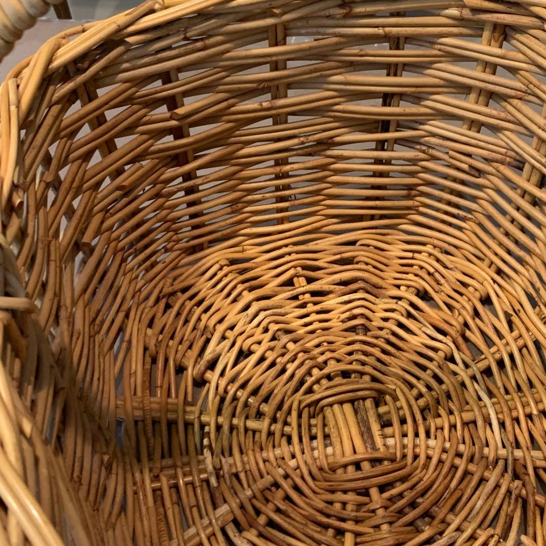 【AUSTRALIA】アラログ　籐かご　バスケット　大きなサイズ　ヴィンテージ