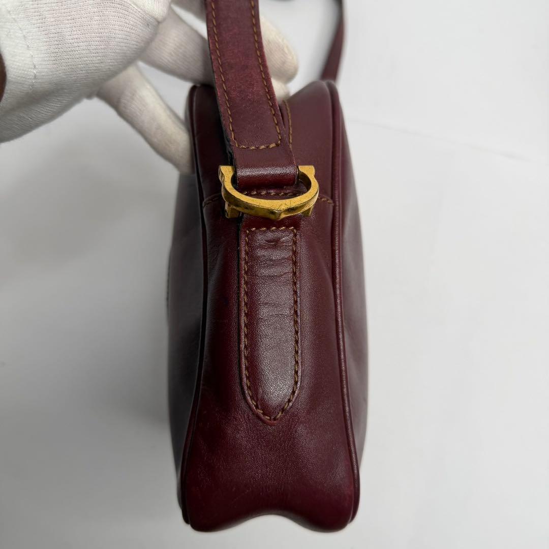 【美品✨️】カルティエ マストライン ショルダーバッグ レザー ゴールド金具