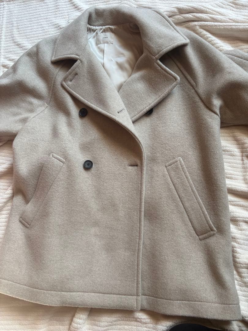 美品　IENA イエナ　ダブルブレストハーフコート