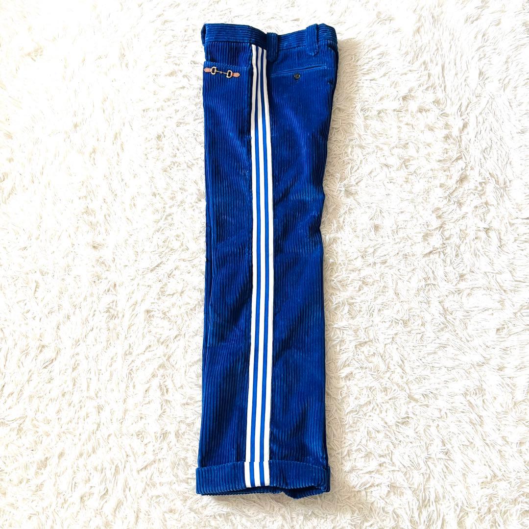 【新品タグ付き】グッチ×アディダス　パンツ　コーデュロイ　ホースビット　3ライン