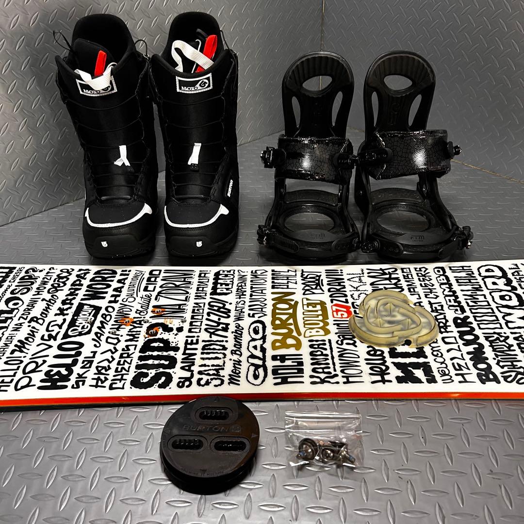 【ブーツ無し】Burton BULLET 157cm スノーボード 2点セット