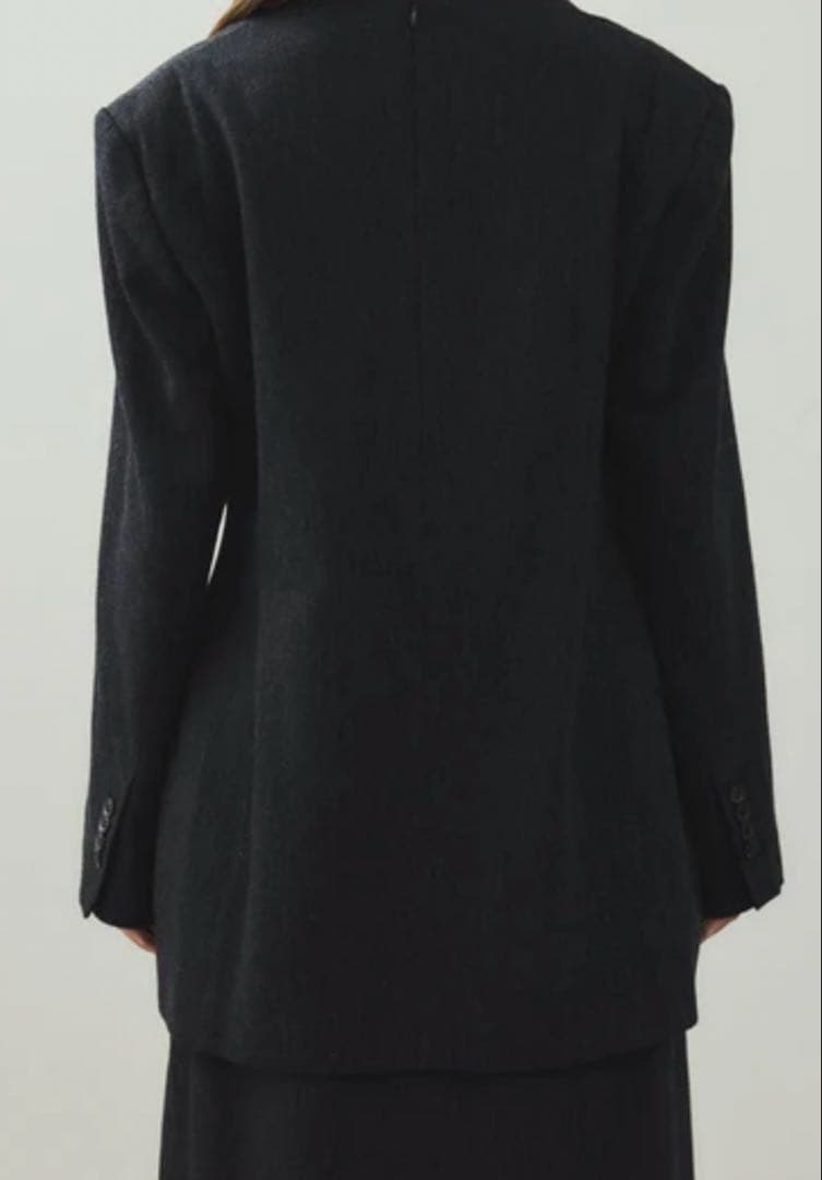 新品タグ付【EMOELLE】ウールコットンジャケットライクブラウス