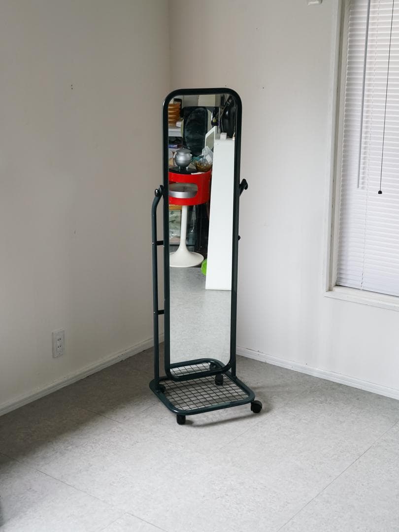 80-90s スタンドミラー 姿見 ミニマル レトロモダン ヴィンテージ