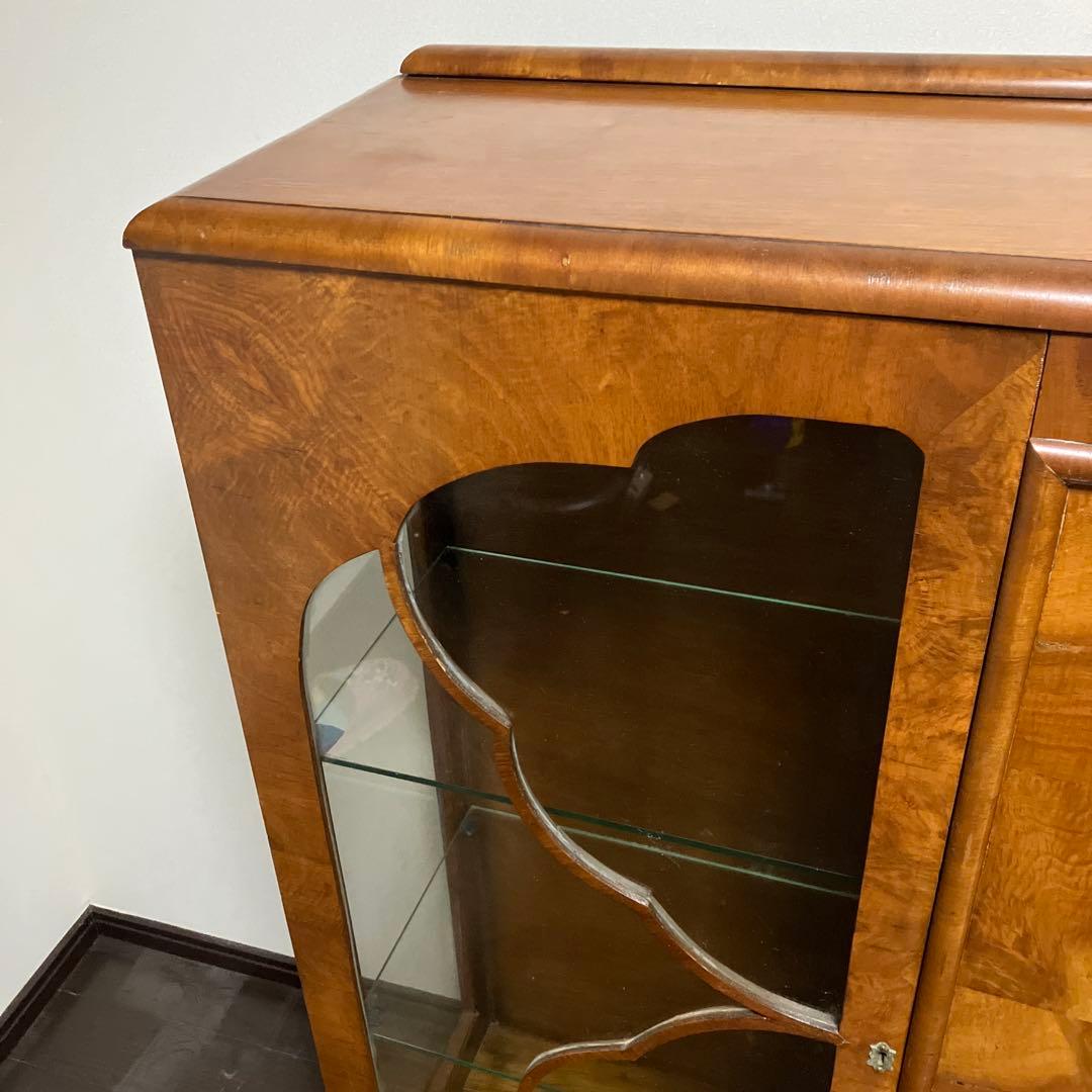 アンティーク　ビンテージ　英国　ショーケース　キャビネット 飾り棚　京都レトロ