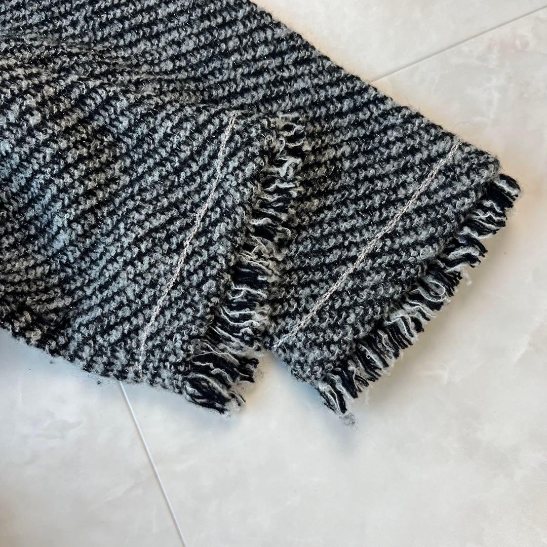 美品✨SLOBE IENA パールボタン ノーカラーツイードカーディガン