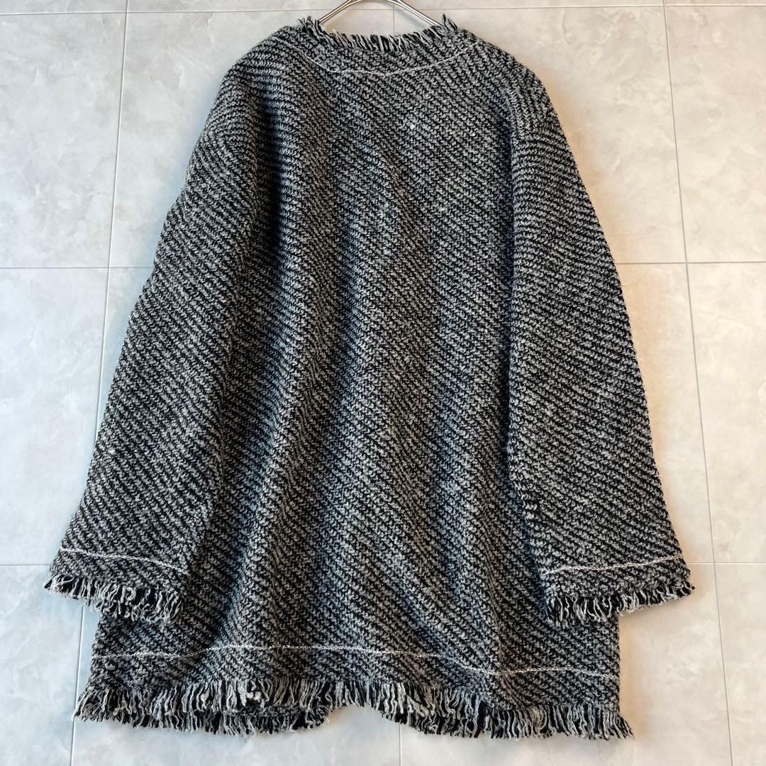 美品✨SLOBE IENA パールボタン ノーカラーツイードカーディガン