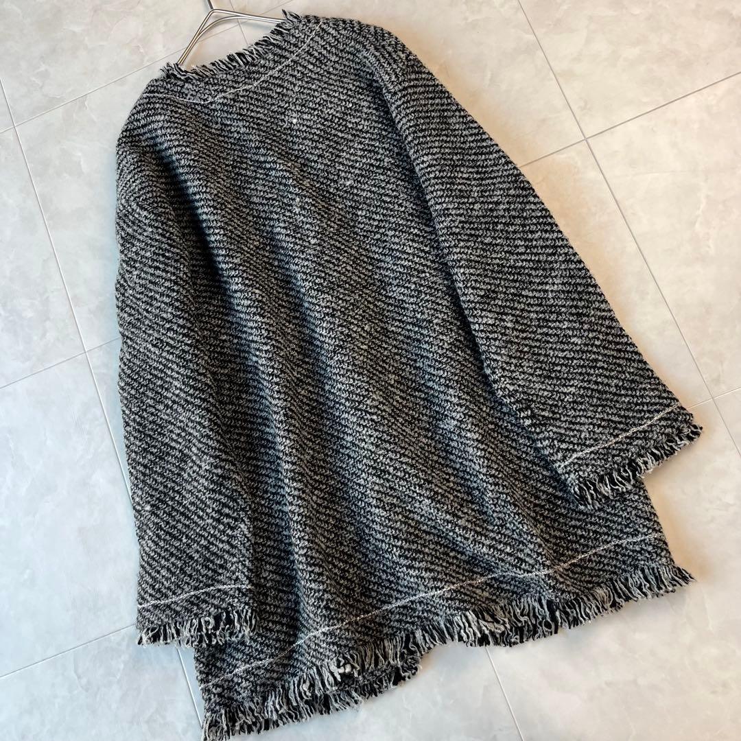 美品✨SLOBE IENA パールボタン ノーカラーツイードカーディガン