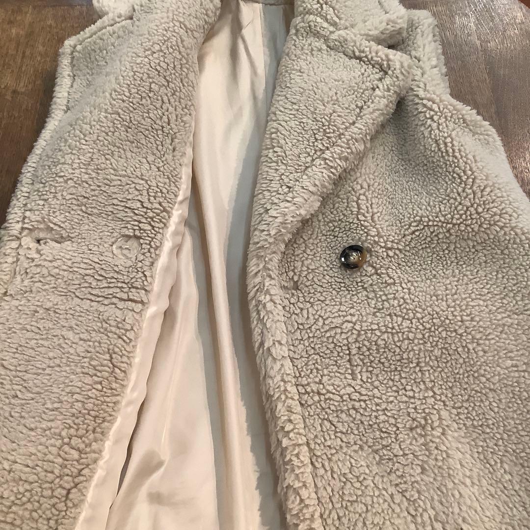 ELFRANK ボアロングベスト　テディベアジレ　サイズF