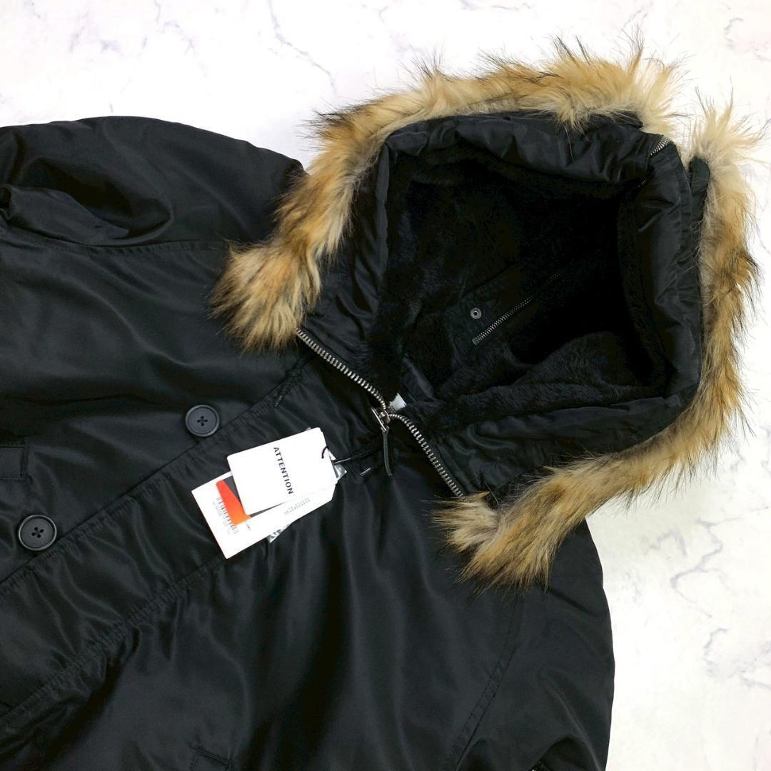 未使用タグ付★AVIREX N-2B コマーシャルモデル 黒 XXL　D838