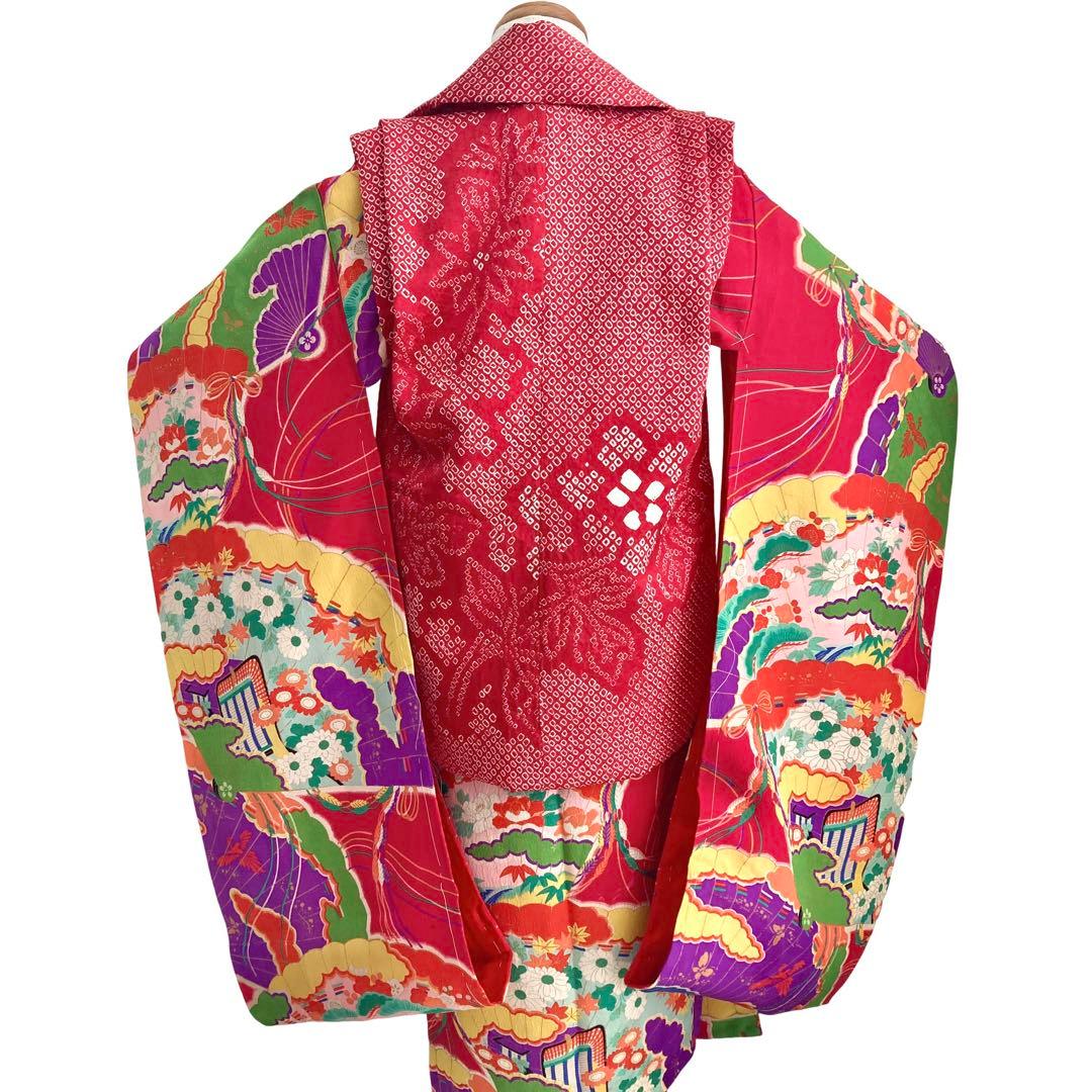 アンティーク　女の子　子供着物　七五三　アンティーク着物　3歳　NO6