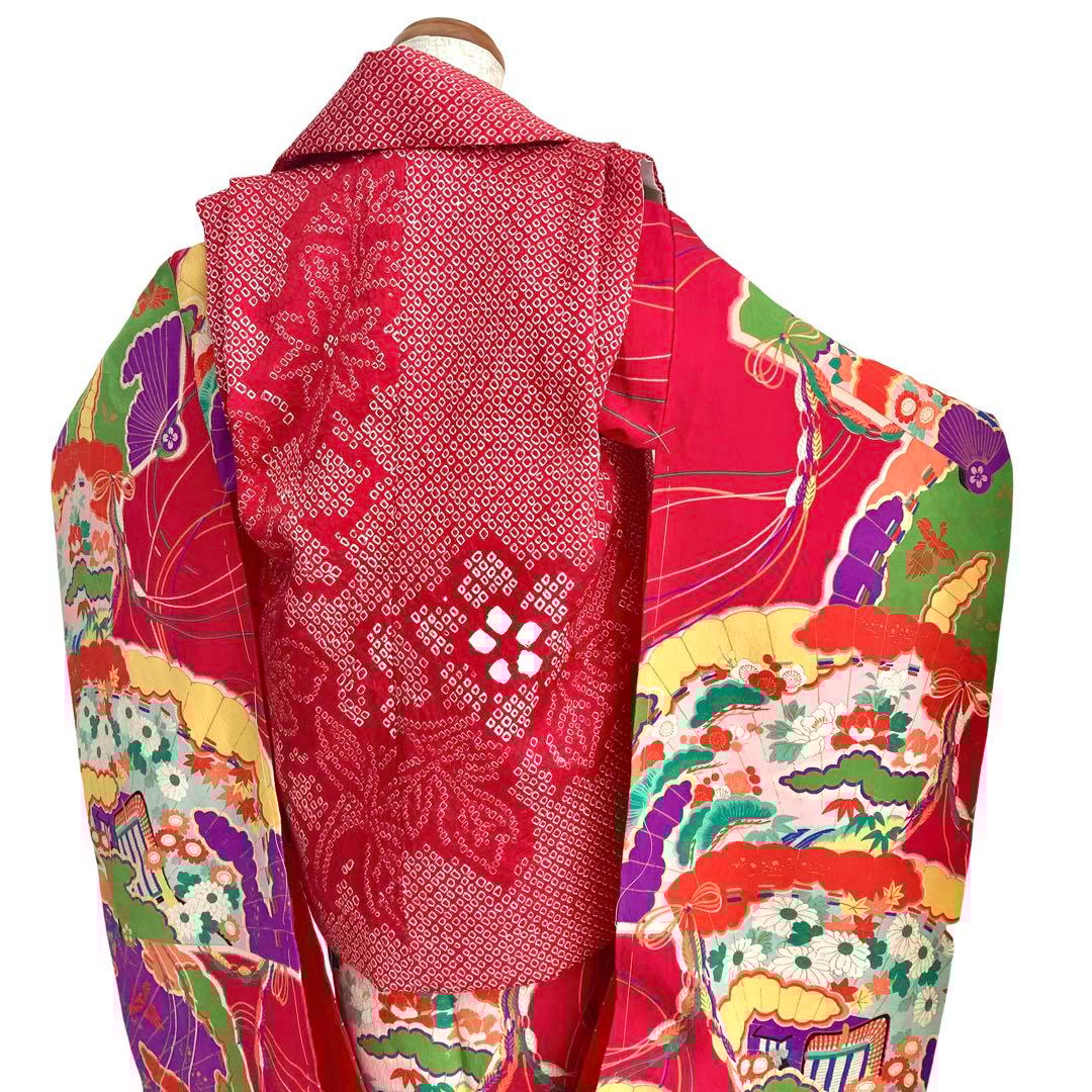 アンティーク　女の子　子供着物　七五三　アンティーク着物　3歳　NO6