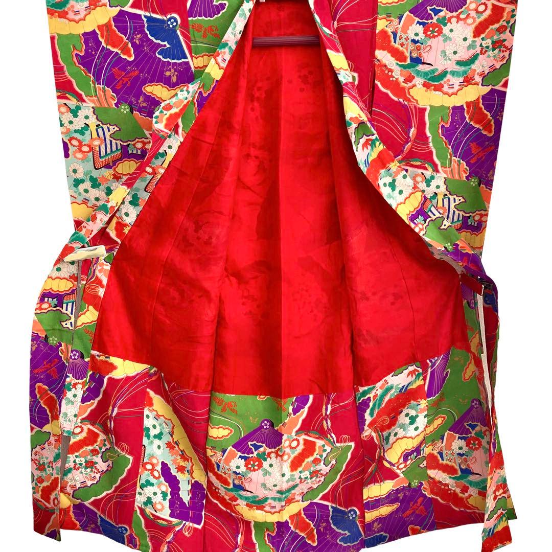 アンティーク　女の子　子供着物　七五三　アンティーク着物　3歳　NO6