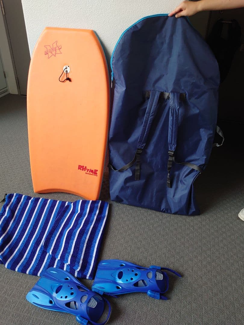 MOREY ボディボード　RHYME 40インチケース2種セット足ヒレ付き
