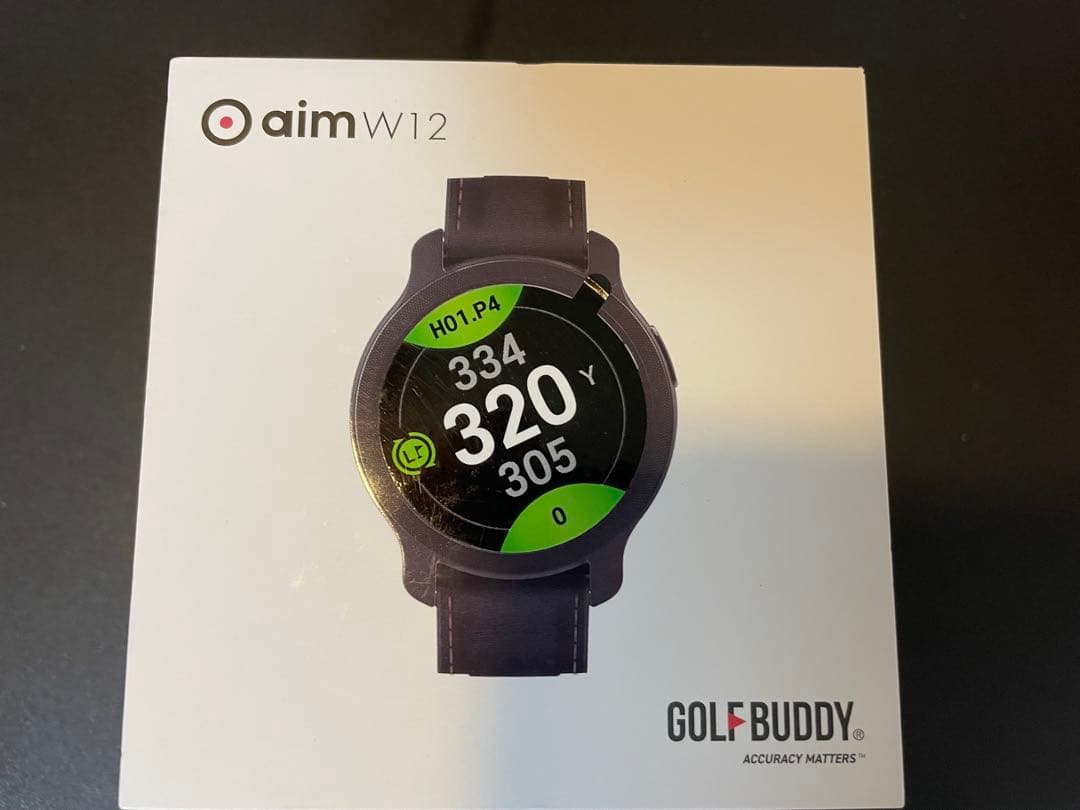 GOLFBUDDY dimw12GPSナビウォッチ ホワイト/ブラック