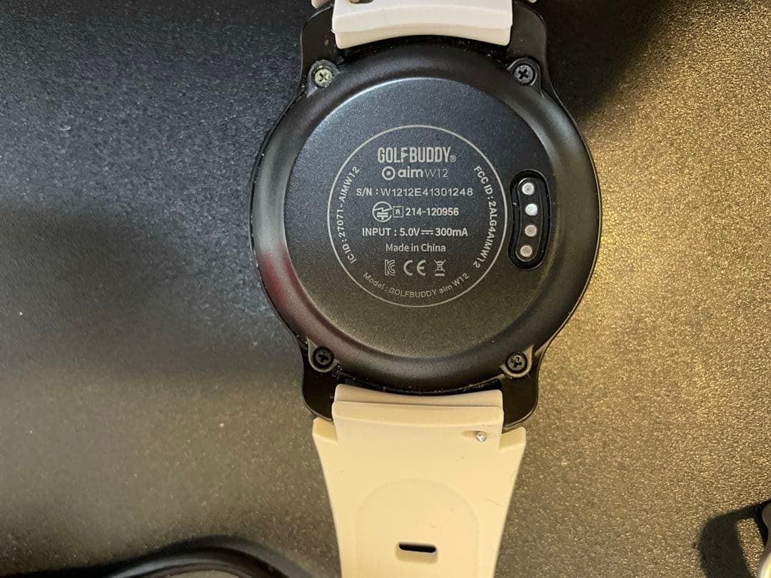 GOLFBUDDY dimw12GPSナビウォッチ ホワイト/ブラック
