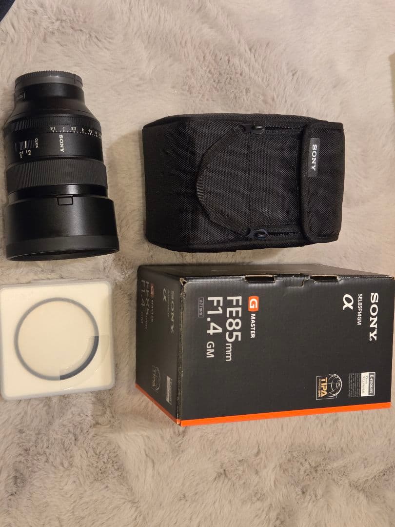 【極美品】Sony FE 85mm F1.4 GM レンズ+ソフトフィルター