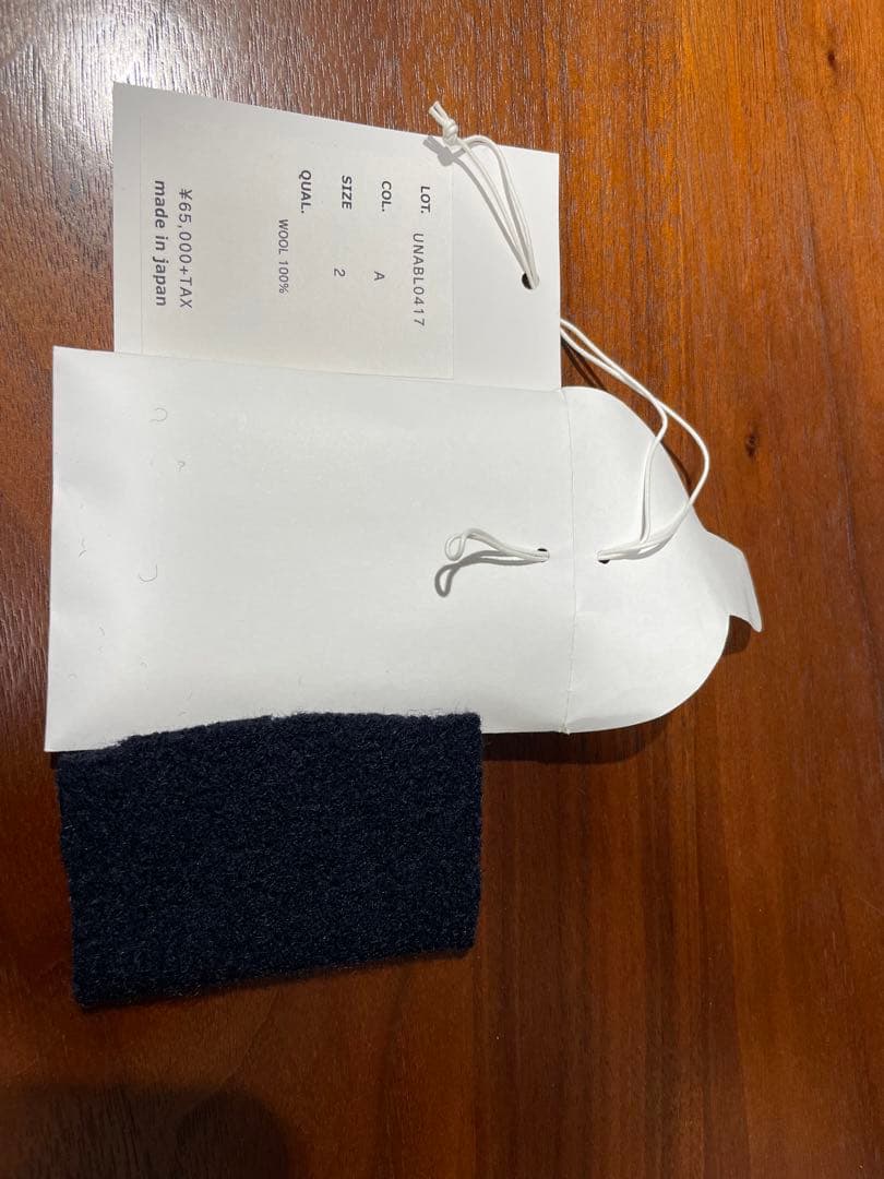 じょん　un/unbient Wool No-collar Jacket