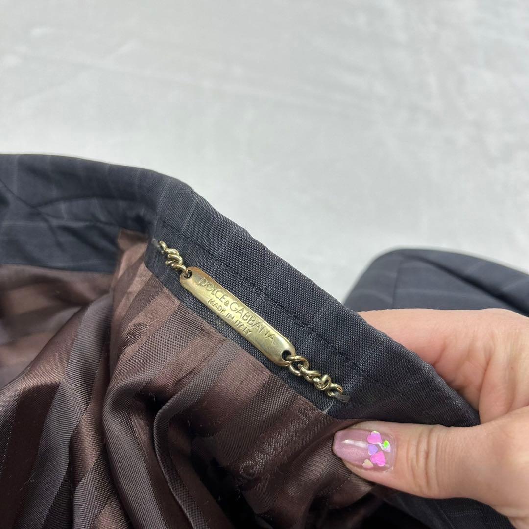 E610 M 44 ドルチェ&ガッバーナ ストライプ LUXURYスーツ メンズ