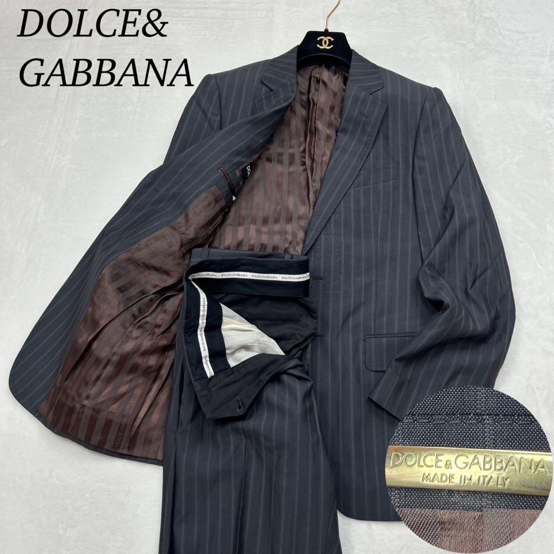 E610 M 44 ドルチェ&ガッバーナ ストライプ LUXURYスーツ メンズ