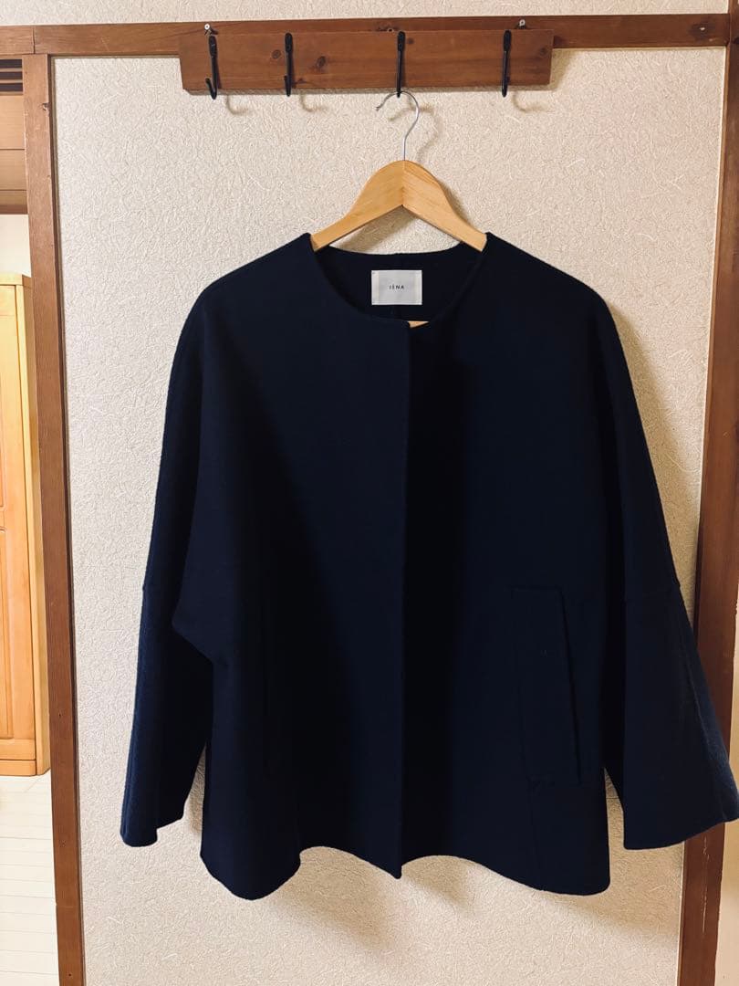 IENA 21AW SUPER160 ダブルフェイスショートコート 38