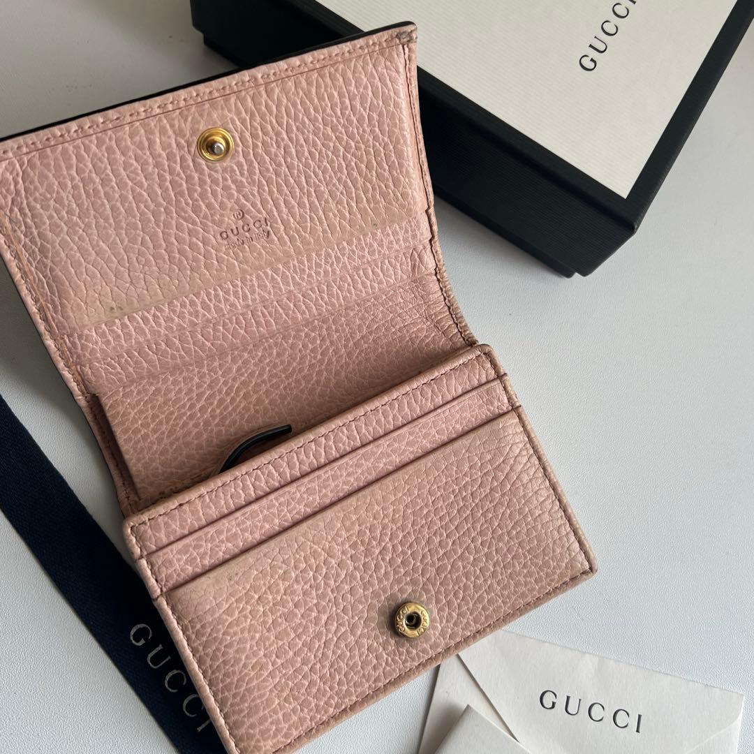 78 美品 GUCCI グッチ マーモント 2つ折り財布