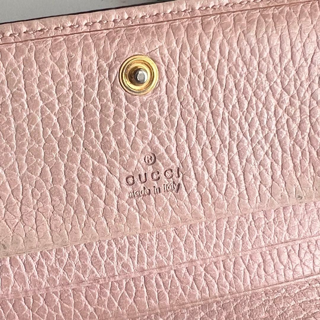 78 美品 GUCCI グッチ マーモント 2つ折り財布