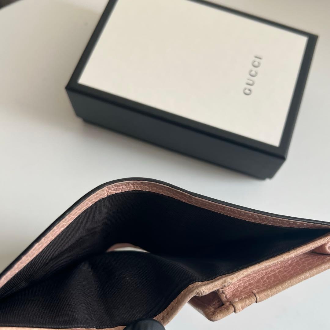 78 美品 GUCCI グッチ マーモント 2つ折り財布