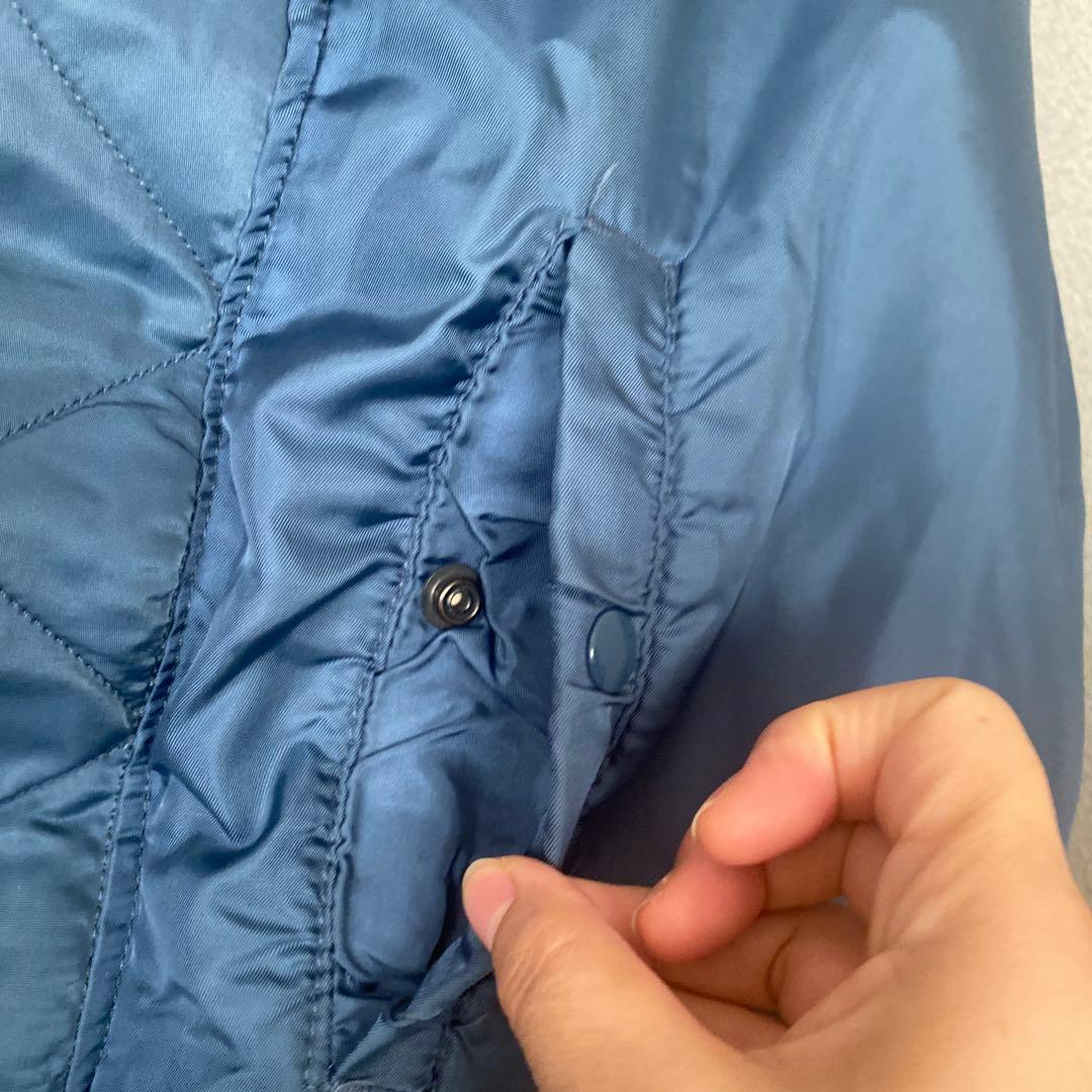 最終値下げ❣️古着USA製ネイビー MA-1 フライトジャケット ボア襟付き