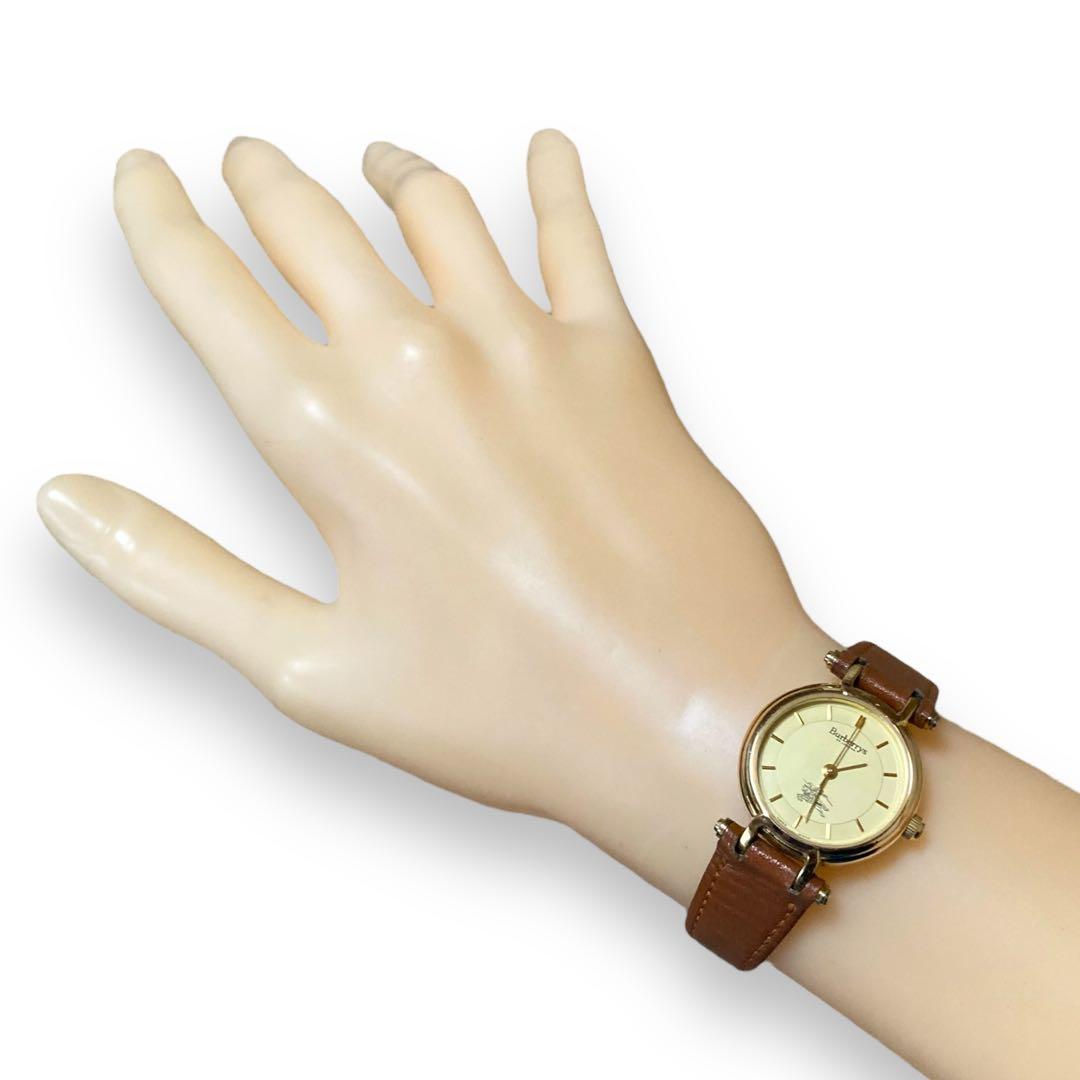 Ⴤ1141ꕤ希少 バーバリー 腕時計 アンティーク ゴールド ラウンド 3針