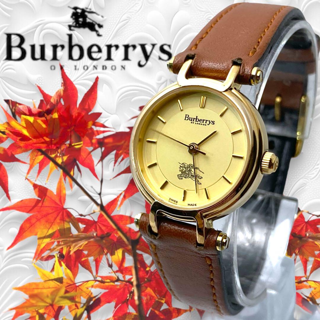 Ⴤ1141ꕤ希少 バーバリー 腕時計 アンティーク ゴールド ラウンド 3針