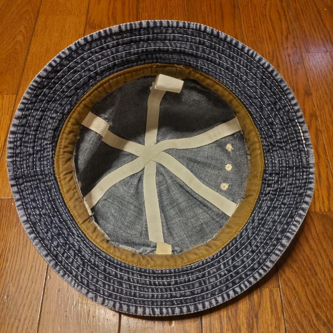 The Flat Head　デニムのバケット(サファリ)ハット　Ｍサイズ　日本製